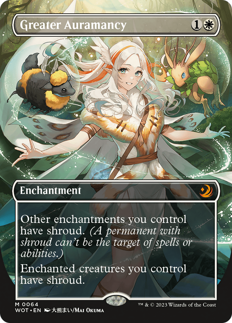 {R} Greater Auramancy (Anime Borderless) [Wilds of Eldraine: Enchanting Tales][WOT 064]