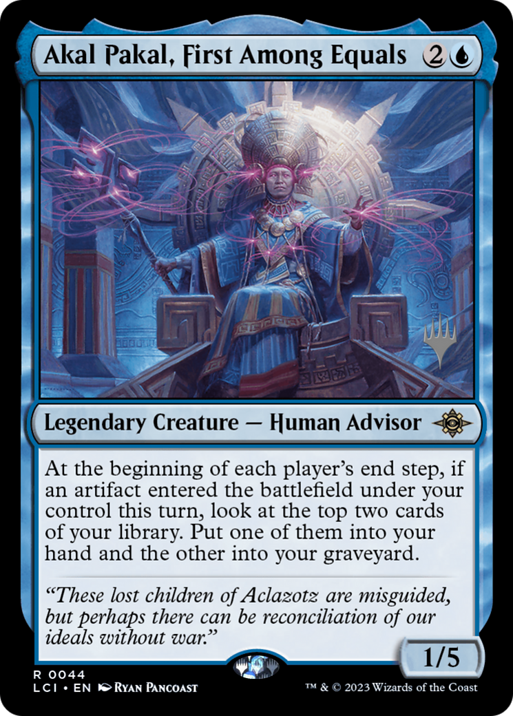 {@R} Akal Pakal, First Among Equals (Promo Pack) [The Lost Caverns of Ixalan Promos][PP LCI 044]