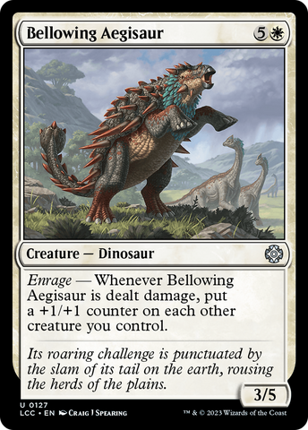 {C} Bellowing Aegisaur [The Lost Caverns of Ixalan Commander][LCC 127]