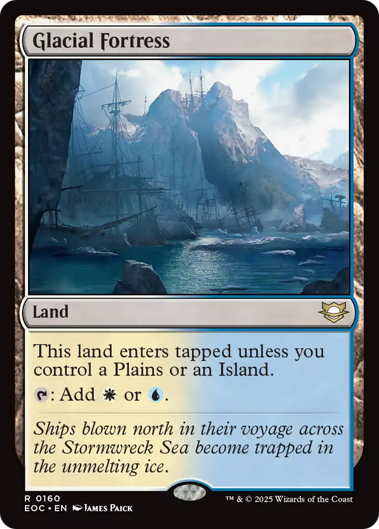 {@@ EOC R} Glacial Fortress [Edge of Eternities Commander][EOC 160]