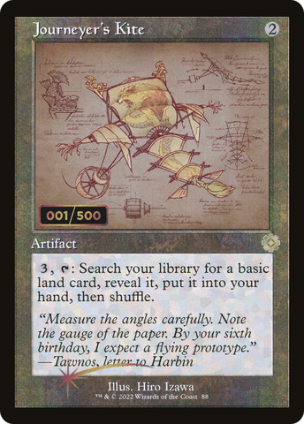 {R} Journeyer's Kite (Schematic) (Serial Numbered) [The Brothers' War Retro Artifacts][BRR 088]