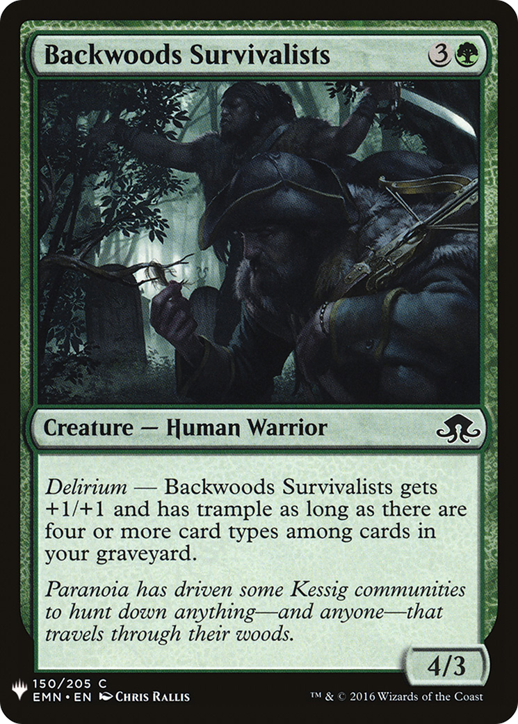 {C} Backwoods Survivalists [Mystery Booster][LS EMN 150]
