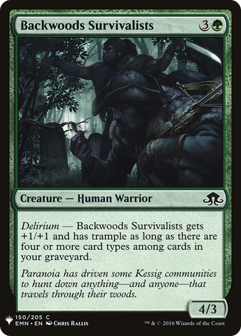 {C} Backwoods Survivalists [Mystery Booster][LS EMN 150]