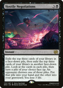 {R} Hostile Negotiations [The Brothers' War][BRO 105]