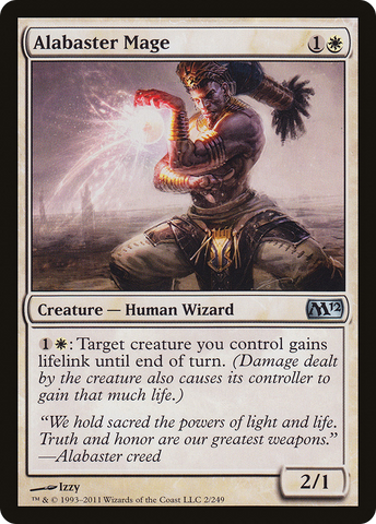 {C} Alabaster Mage [Magic 2012][M12 002]