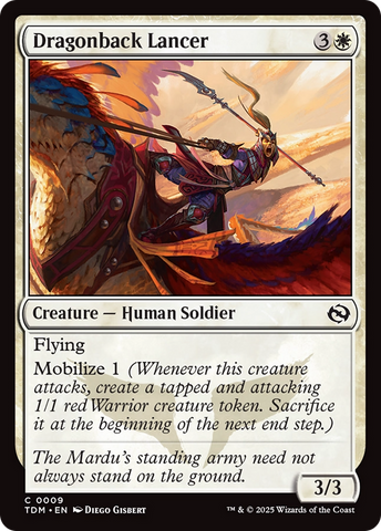 {@C} Dragonback Lancer [Tarkir: Dragonstorm][TDM 009]