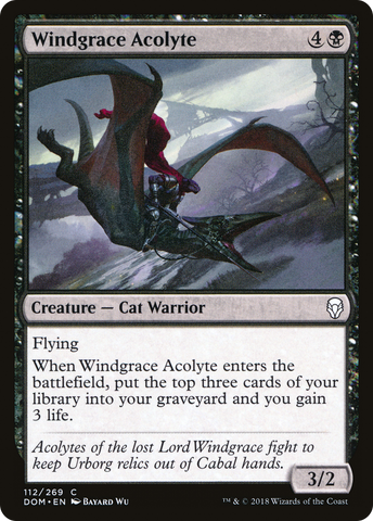 {C} Windgrace Acolyte [Dominaria][DOM 112]
