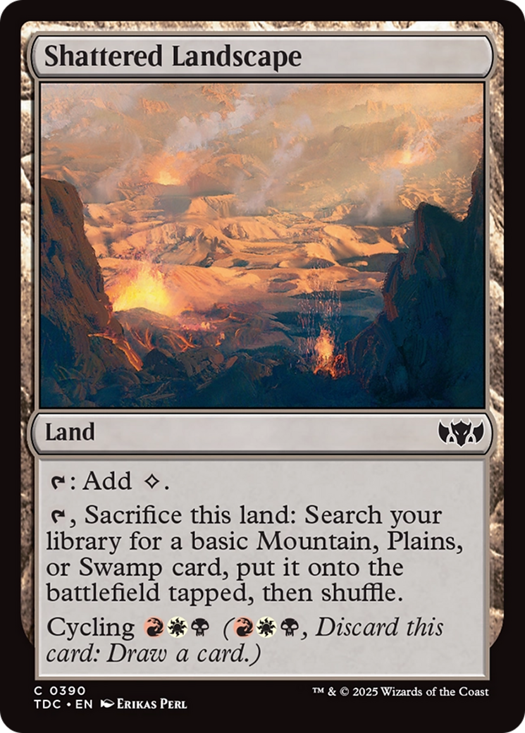 {C} Shattered Landscape [Tarkir: Dragonstorm Commander][TDC 390]
