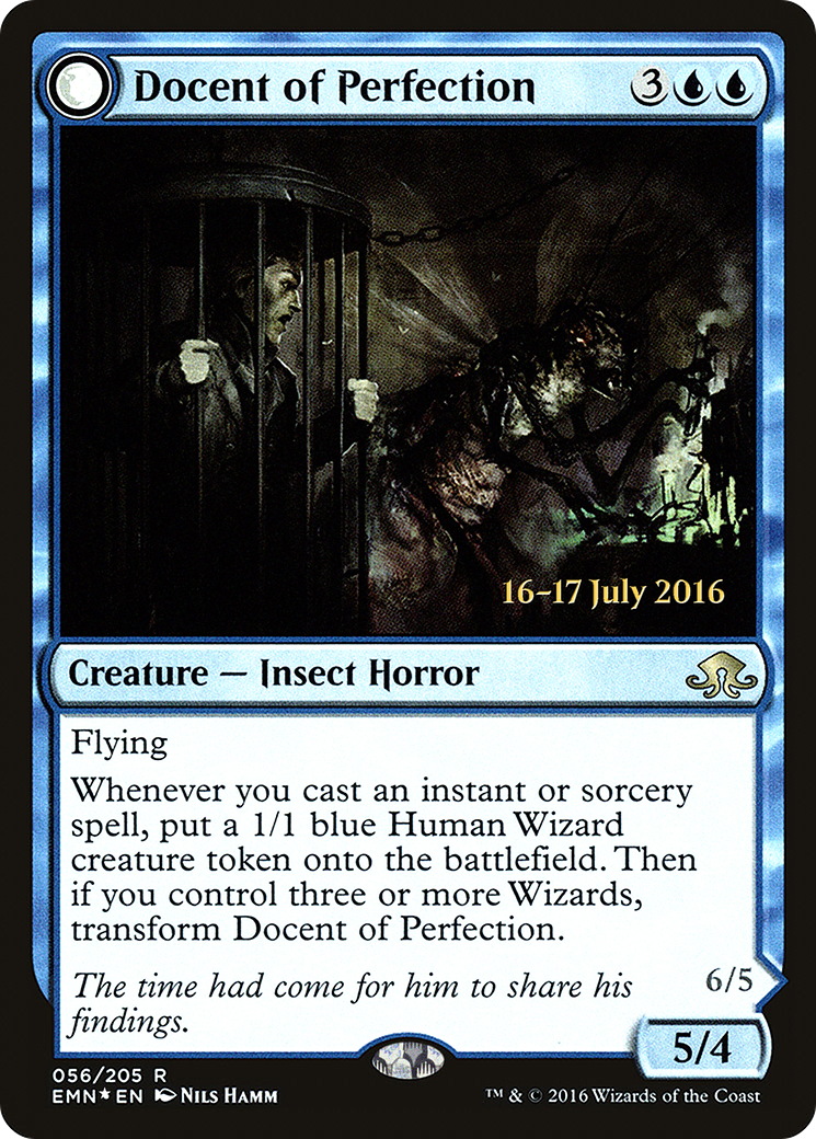 {R} Docent of Perfection // Final Iteration [Eldritch Moon Prerelease Promos][PR EMN 056]
