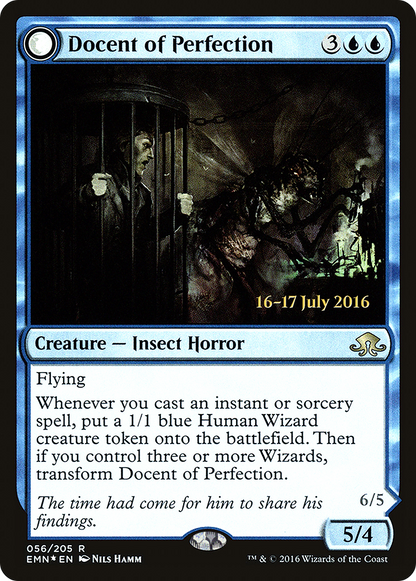 {R} Docent of Perfection // Final Iteration [Eldritch Moon Prerelease Promos][PR EMN 056]