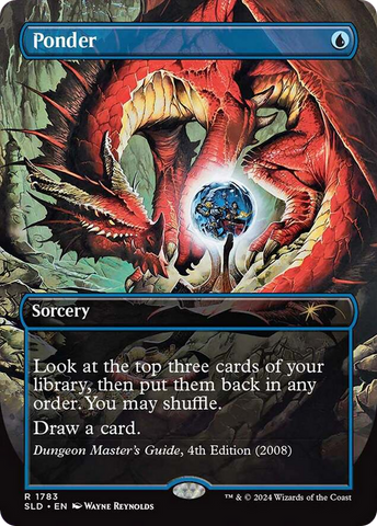 {R} Ponder (1783) (Rainbow Foil) [Secret Lair Drop Series][RBF SLD 1783]