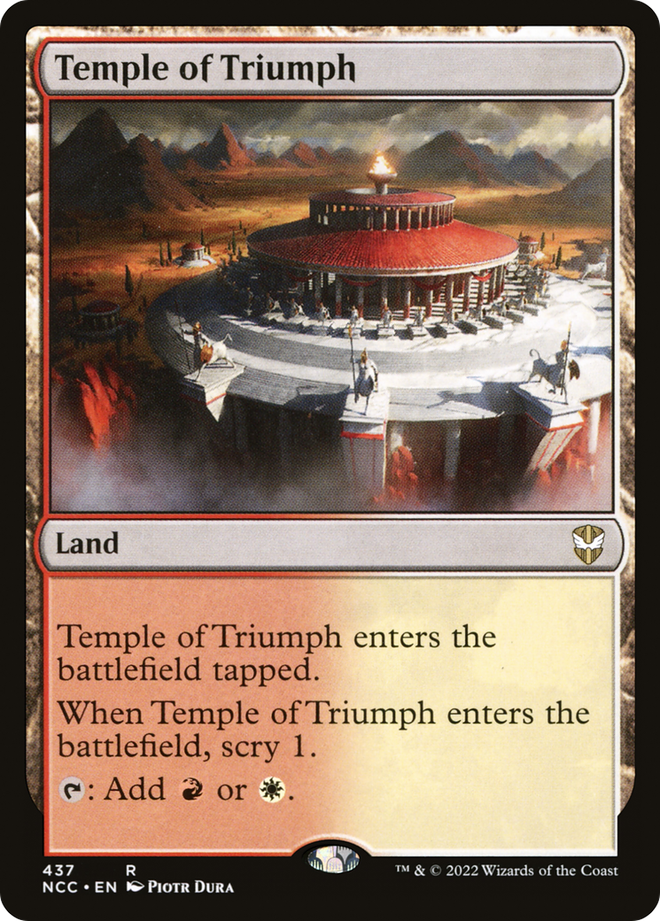 {R} Temple of Triumph [Streets of New Capenna Commander][NCC 437]
