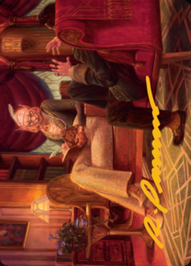 {A} Phabine, Boss's Confidant Art Card (Gold-Stamped Signature) [Streets of New Capenna Art Series][GS ASNC 046]