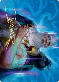 {A} Alrund, God of the Cosmos Art Card (Gold-Stamped Signature) [Kaldheim Art Series][GS AKHM 009]