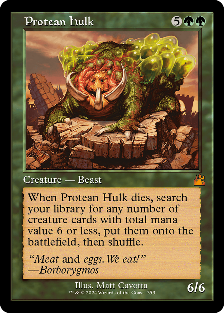 {R} Protean Hulk (Retro Frame) [Ravnica Remastered][RVR 353]