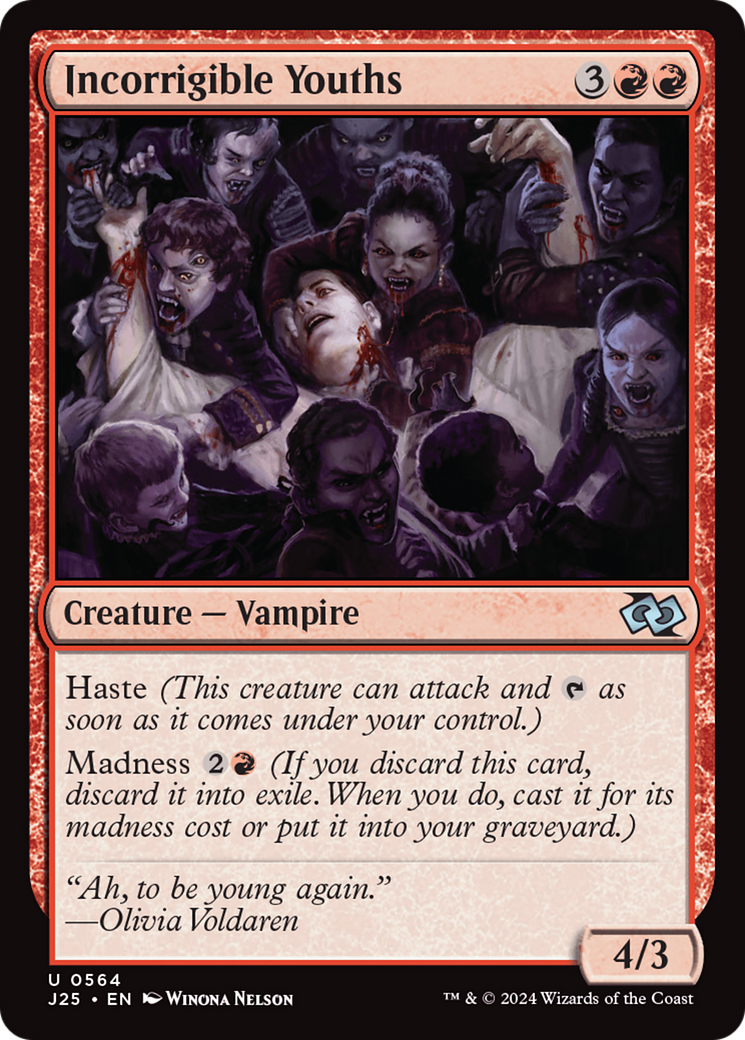 {C} Incorrigible Youths [Foundations Jumpstart][J25 564]
