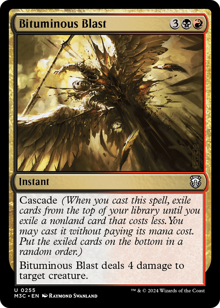 {C} Bituminous Blast (Ripple Foil) [Modern Horizons 3 Commander][RPF M3C 255]