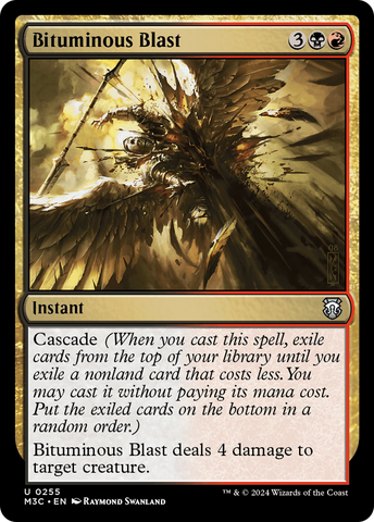 {C} Bituminous Blast (Ripple Foil) [Modern Horizons 3 Commander][RPF M3C 255]