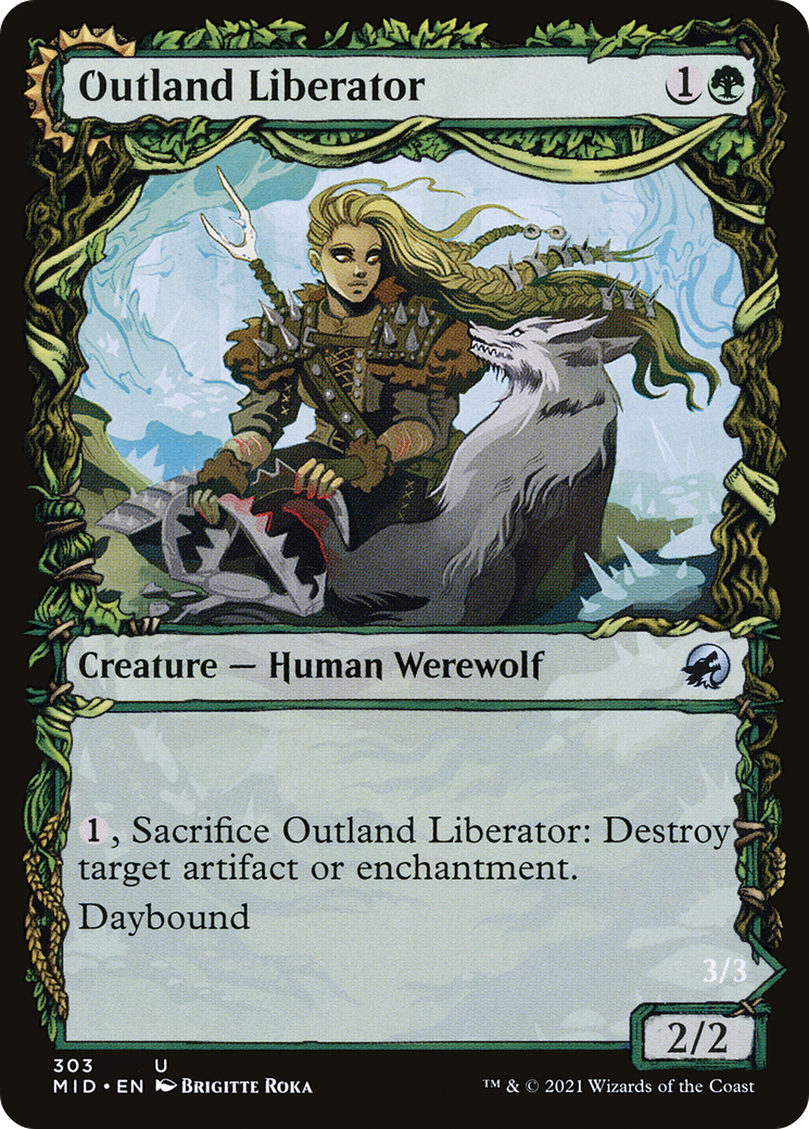 {C} Outland Liberator // Frenzied Trapbreaker (Showcase Equinox) [Innistrad: Midnight Hunt][MID 303]