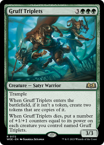 {@R} Gruff Triplets [Wilds of Eldraine][WOE 172]