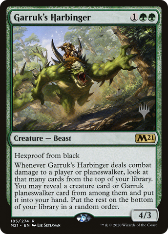{R} Garruk's Harbinger (Promo Pack) [Core Set 2021 Promos][PP M21 185]