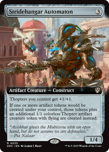 {R} Stridehangar Automaton (Extended Art) [Aetherdrift Commander][DRC 035]