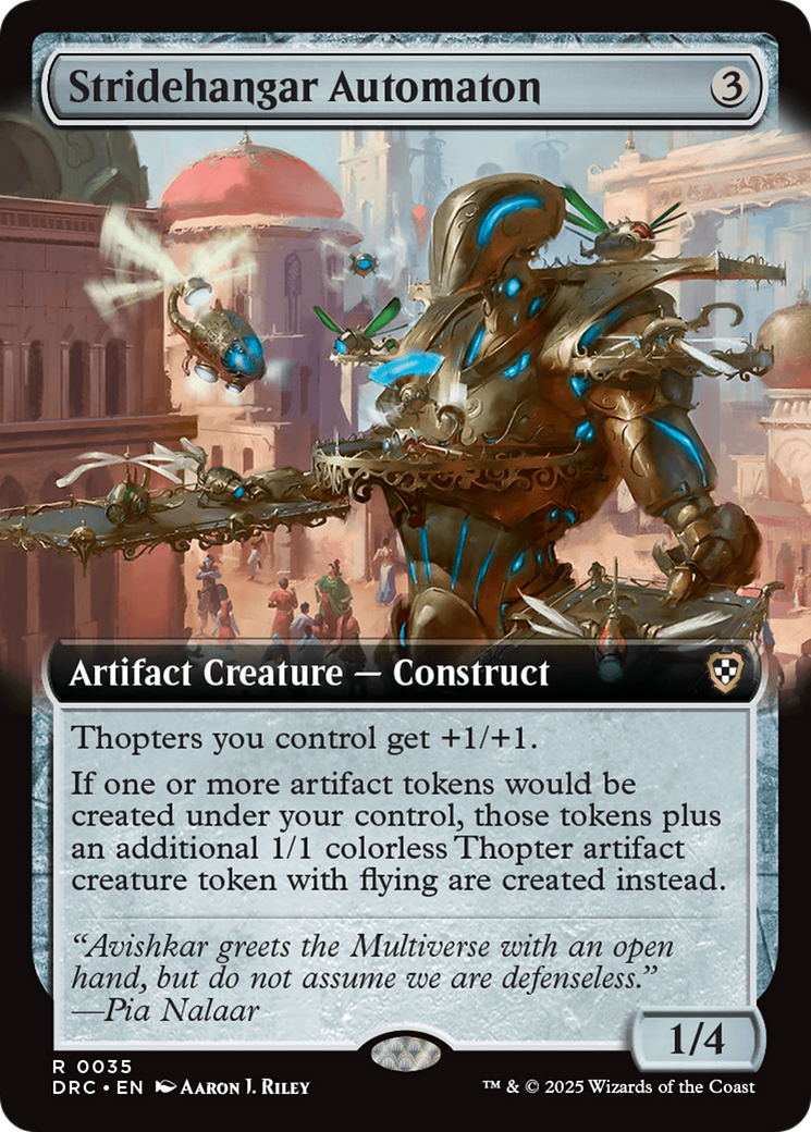 {R} Stridehangar Automaton (Extended Art) [Aetherdrift Commander][DRC 035]
