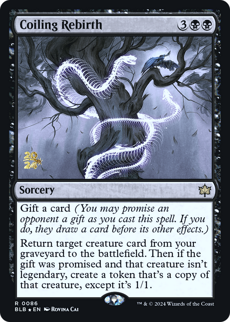 {@R} Coiling Rebirth [Bloomburrow Prerelease Promos][PR BLB 086]
