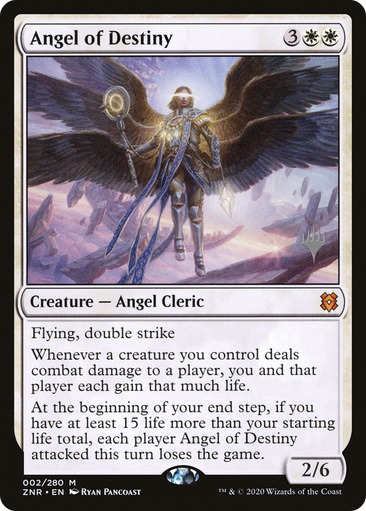 {R} Angel of Destiny (Promo Pack) [Zendikar Rising Promos][PP ZNR 002]