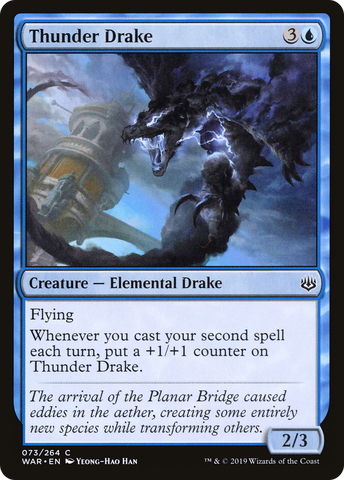 {C} Thunder Drake [War of the Spark][WAR 073]