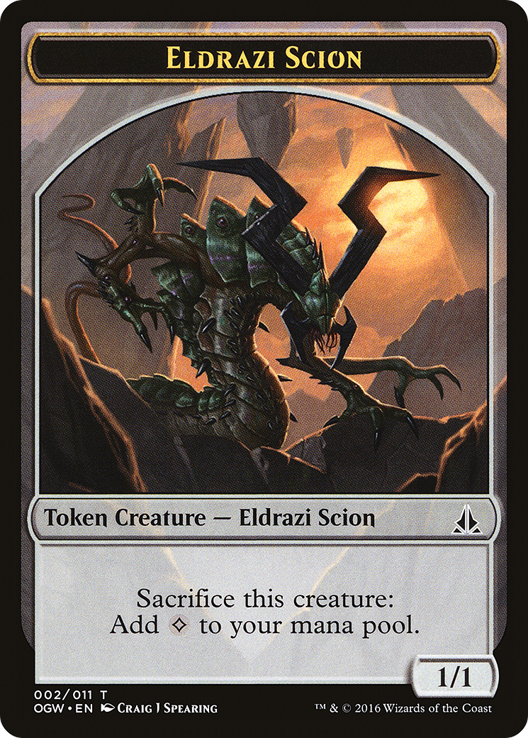 {T} Eldrazi Scion Token (002/011) [Oath of the Gatewatch Tokens][TOGW 002]