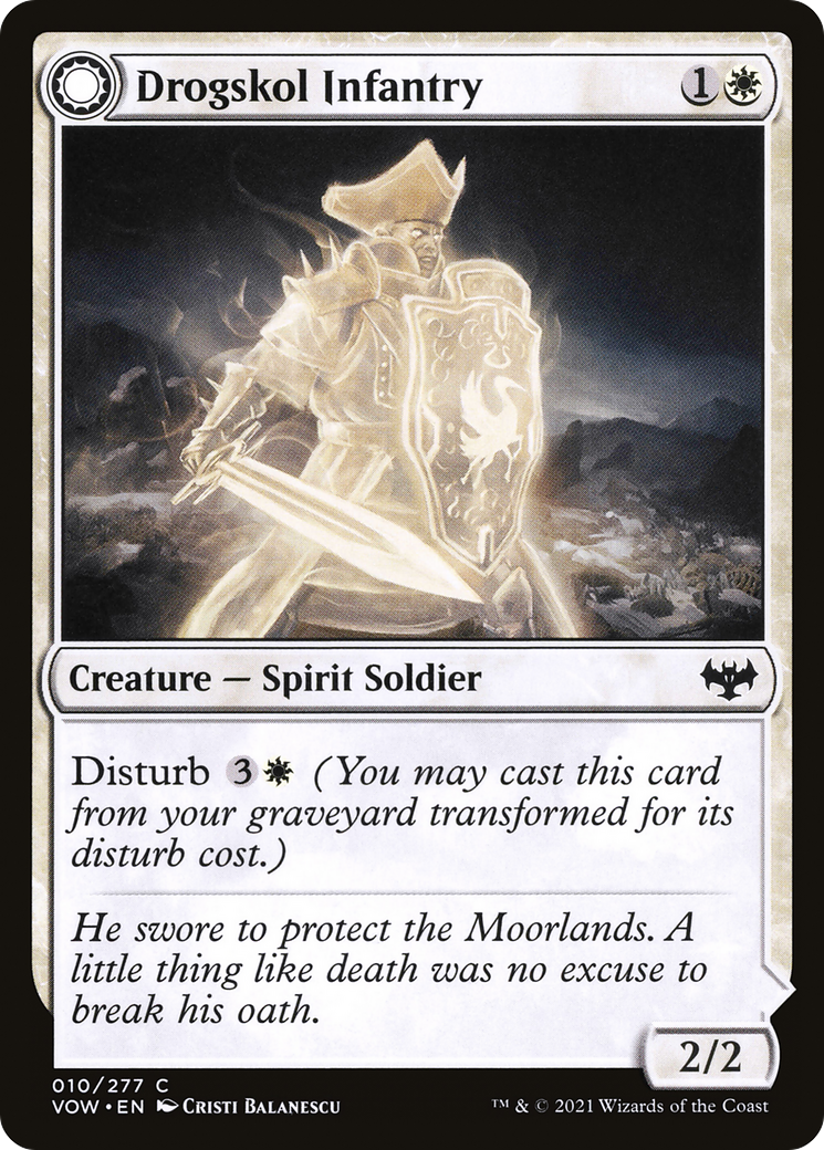 {C} Drogskol Infantry // Drogskol Armaments [Innistrad: Crimson Vow][VOW 010]