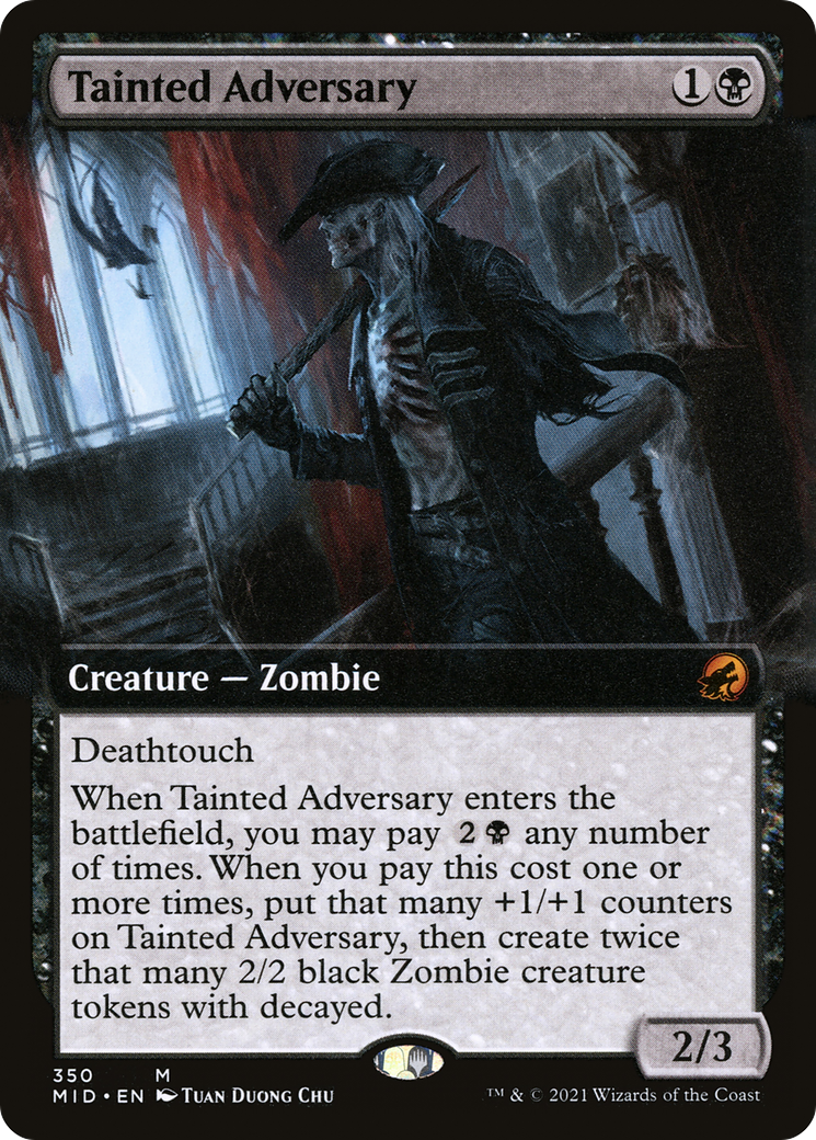 {R} Tainted Adversary (Extended Art) [Innistrad: Midnight Hunt][MID 350]