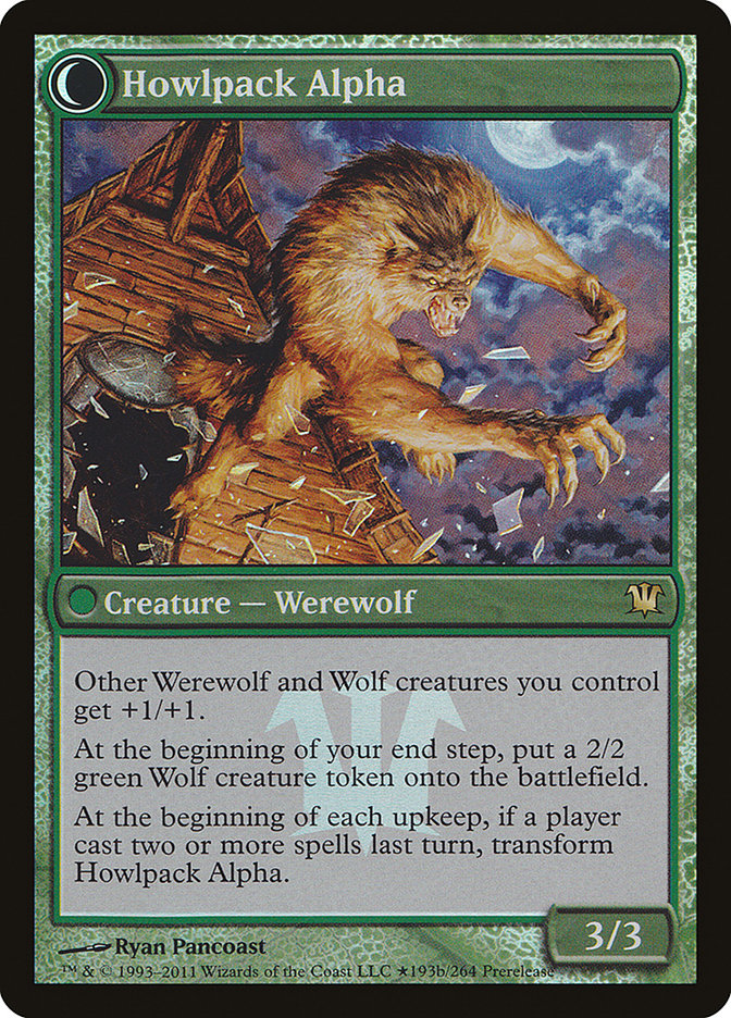 {R} Mayor of Avabruck // Howlpack Alpha [Innistrad Prerelease Promos][PR ISD 193]