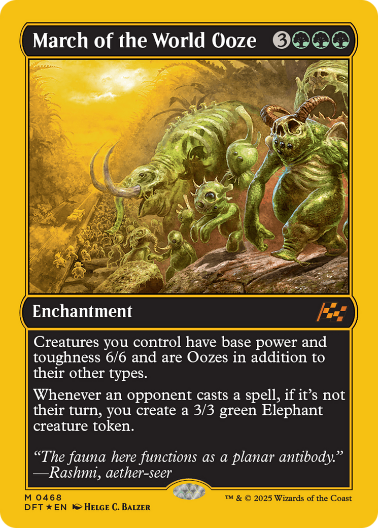 {@R} March of the World Ooze (First-Place Foil) [Aetherdrift][DFT 468]