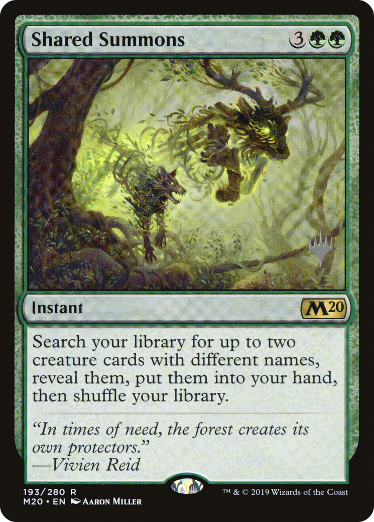 {R} Shared Summons (Promo Pack) [Core Set 2020 Promos][PP M20 193]