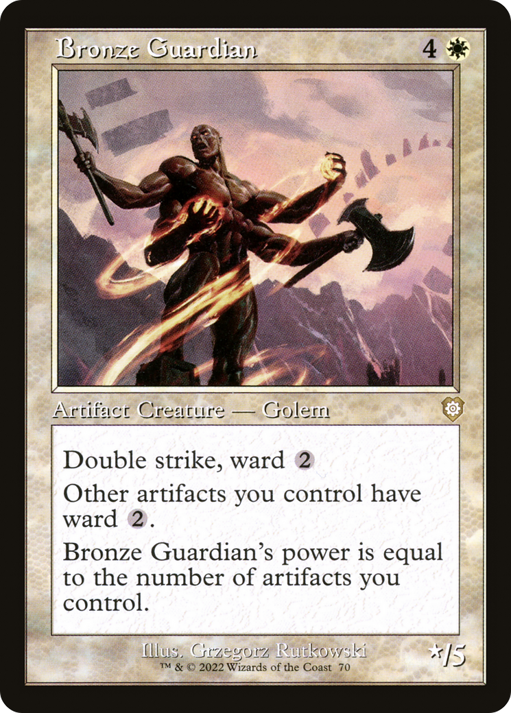 {R} Bronze Guardian (Retro) [The Brothers' War Commander][BRC 070]