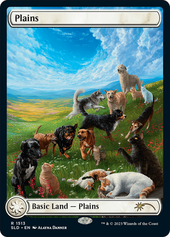 {B} Plains (1513) [Secret Lair Commander Deck: Raining Cats and Dogs][SLD 1513]