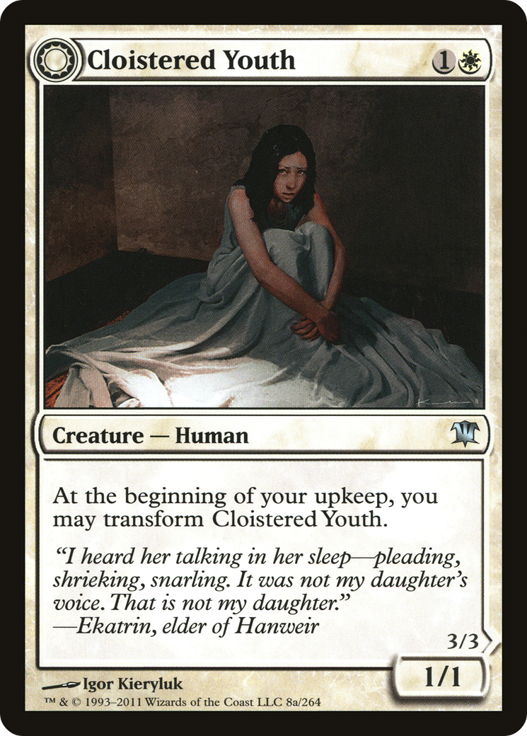{C} Cloistered Youth // Unholy Fiend [Innistrad][ISD 008]