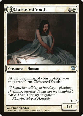 {C} Cloistered Youth // Unholy Fiend [Innistrad][ISD 008]