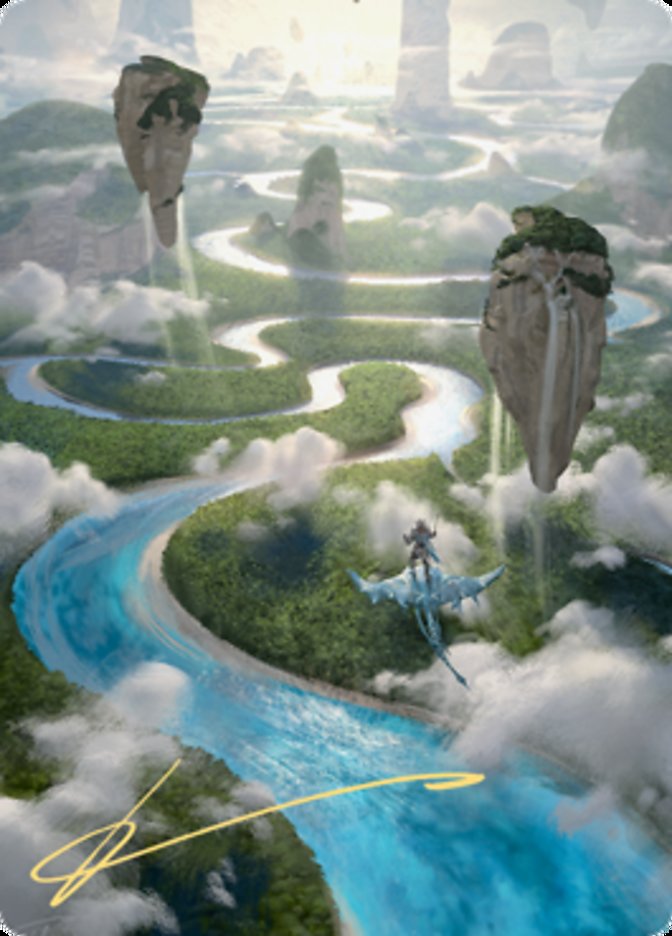 {A} Clearwater Pathway Art Card (Gold-Stamped Signature) [Zendikar Rising Art Series][AZNR 025]