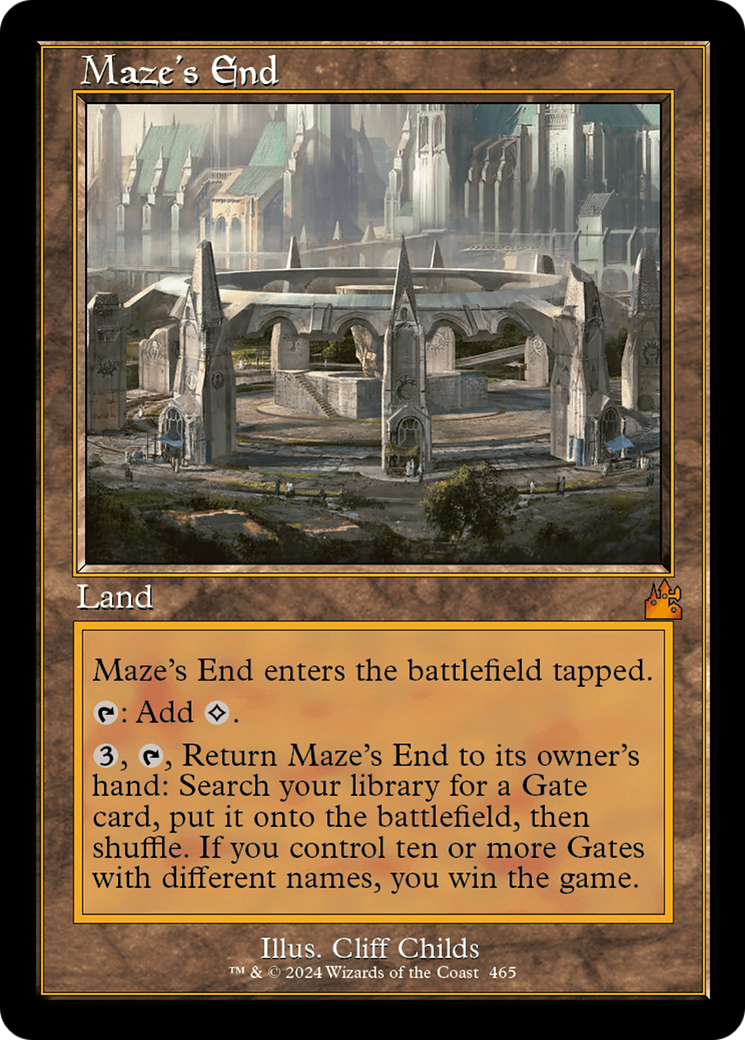 {R} Maze's End (Retro Frame) [Ravnica Remastered][RVR 465]