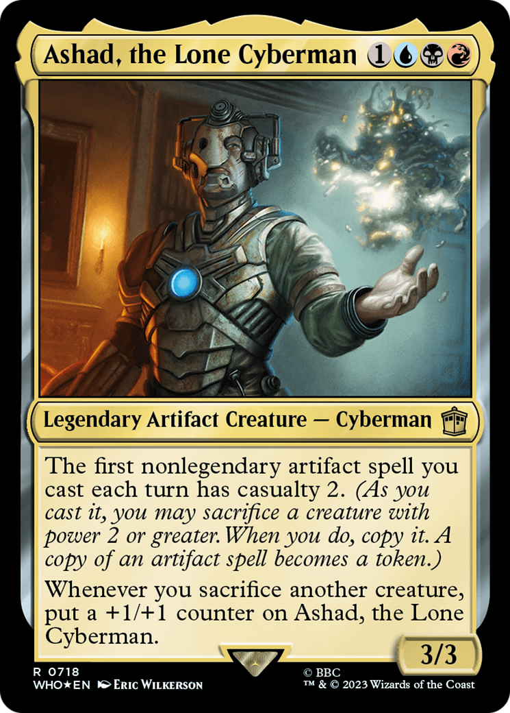 {R} Ashad, the Lone Cyberman (Surge Foil) [Doctor Who][WHO 718]