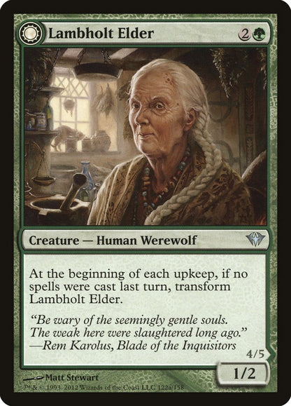 {C} Lambholt Elder // Silverpelt Werewolf [Dark Ascension][DKA 122]