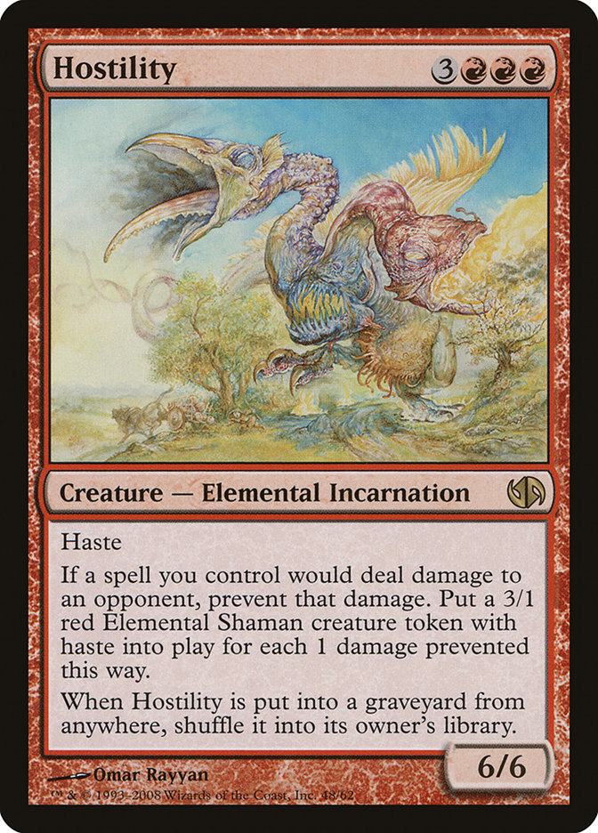{R} Hostility [Duel Decks: Jace vs. Chandra][DDB 048]