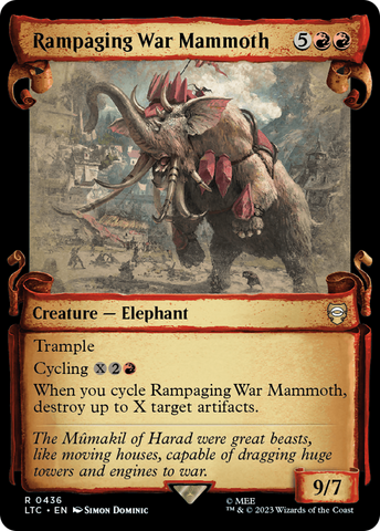 {R} Rampaging War Mammoth [The Lord of the Rings: Tales of Middle-Earth Commander Showcase Scrolls][LTC 436]