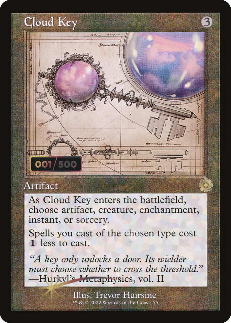 {R} Cloud Key (Schematic) (Serial Numbered) [The Brothers' War Retro Artifacts][BRR 075]