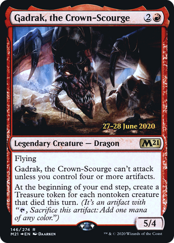 {R} Gadrak, the Crown-Scourge [Core Set 2021 Prerelease Promos][PR M21 146]