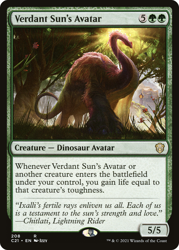 {R} Verdant Sun's Avatar [Commander 2021][C21 208]