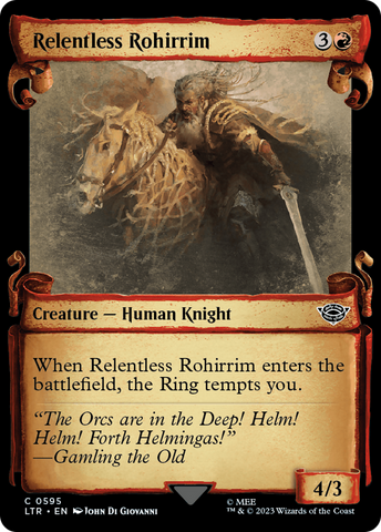 {C} Relentless Rohirrim [The Lord of the Rings: Tales of Middle-Earth Showcase Scrolls][LTR 595]
